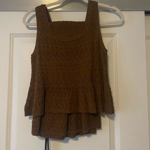NWT house of harlow 1960 crochet two piece set